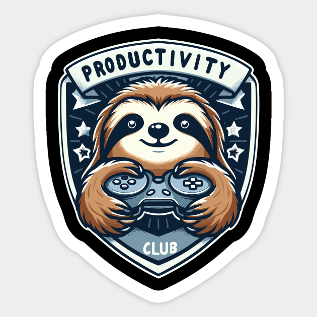 Productive sloth Sticker by Coowo22